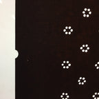 Antique Japanese Katagami Kimono Stencil Katazome Edo Dot Petal Floral 4Y210