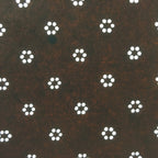 Antique Japanese Katagami Kimono Stencil Katazome Edo Dot Petal Floral 4Y210