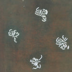 Antique Japanese Katagami Kimono Stencil Katazome Edo Floral 4Y193