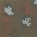 Antique Japanese Katagami Kimono Stencil Katazome Edo Floral 4Y193