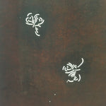 Antique Japanese Katagami Kimono Stencil Katazome Edo Floral 4Y193