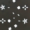 Antique Japanese Katagami Kimono Stencil Katazome Edo Floral Petal Leaf 4Y213