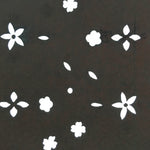 Antique Japanese Katagami Kimono Stencil Katazome Edo Floral Petal Leaf 4Y213