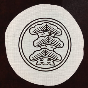 Antique Japanese Katagami Kimono Stencil Katazome Family Crest Kanji Name C723