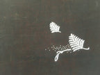 Antique Japanese Katagami Kimono Stencil Katazome Fern Leaf C737