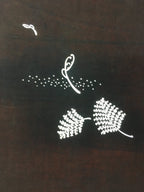 Antique Japanese Katagami Kimono Stencil Katazome Fern Leaf C737