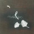 Antique Japanese Katagami Kimono Stencil Katazome Fern Leaf C737