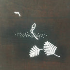 Antique Japanese Katagami Kimono Stencil Katazome Fern Leaf C737