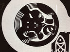 Antique Japanese Katagami Kimono Stencil Katazome Fish Kanji Wholesaler C733