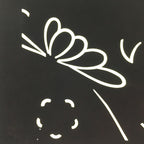 Antique Japanese Katagami Kimono Stencil Katazome Flower Kiku Butterfly C325