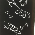 Antique Japanese Katagami Kimono Stencil Katazome Flower Kiku Butterfly C325