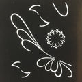 Antique Japanese Katagami Kimono Stencil Katazome Flower Kiku Butterfly C325