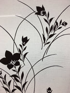 Antique Japanese Katagami Kimono Stencil Katazome Flower Leaf C730
