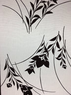 Antique Japanese Katagami Kimono Stencil Katazome Flower Leaf C730