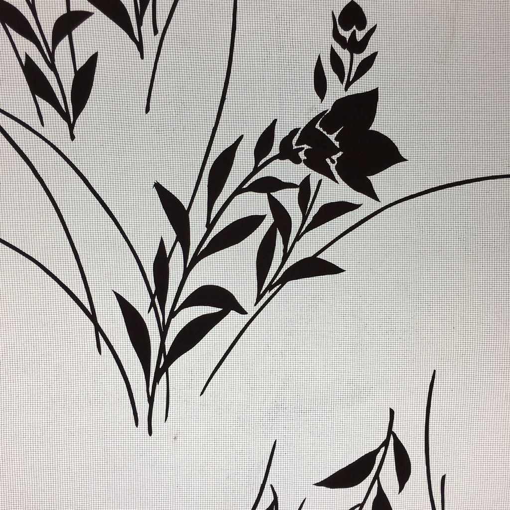 Antique Japanese Katagami Kimono Stencil Katazome Flower Leaf C730