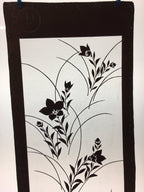Antique Japanese Katagami Kimono Stencil Katazome Flower Leaf C730