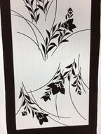 Antique Japanese Katagami Kimono Stencil Katazome Flower Leaf C730