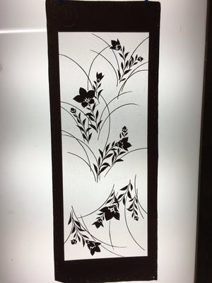 Antique Japanese Katagami Kimono Stencil Katazome Flower Leaf C730