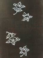 Antique Japanese Katagami Kimono Stencil Katazome Flower Leaf C739