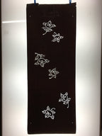 Antique Japanese Katagami Kimono Stencil Katazome Flower Leaf C739