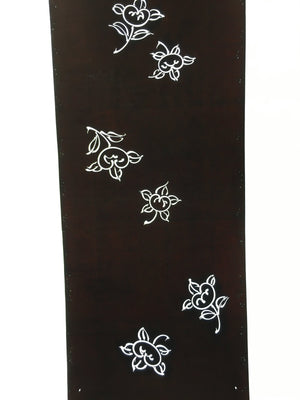 Antique Japanese Katagami Kimono Stencil Katazome Flower Leaf C739