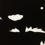 Antique Japanese Katagami Kimono Stencil Katazome Flower Leaf Design C583