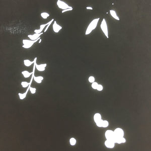 Antique Japanese Katagami Kimono Stencil Katazome Flower Leaf Design C583