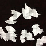 Antique Japanese Katagami Kimono Stencil Katazome Flower Leaf Shapes Meiji C331