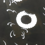 Antique Japanese Katagami Kimono Stencil Katazome Flower Petal Design C603