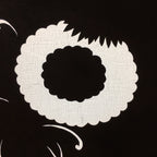 Antique Japanese Katagami Kimono Stencil Katazome Flower Petal Design C603