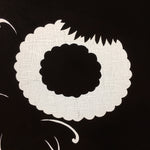 Antique Japanese Katagami Kimono Stencil Katazome Flower Petal Design C603