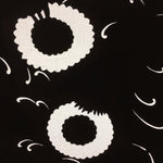 Antique Japanese Katagami Kimono Stencil Katazome Flower Petal Design C603