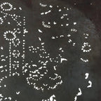 Antique Japanese Katagami Kimono Stencil Katazome Flowers And Leaves C787