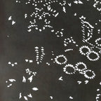 Antique Japanese Katagami Kimono Stencil Katazome Flowers And Leaves C787