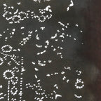 Antique Japanese Katagami Kimono Stencil Katazome Flowers And Leaves C787