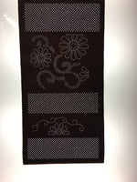 Antique Japanese Katagami Kimono Stencil Katazome Graphic Floral Design C621