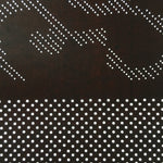 Antique Japanese Katagami Kimono Stencil Katazome Graphic Floral Design C621