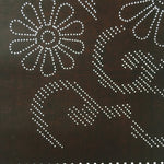 Antique Japanese Katagami Kimono Stencil Katazome Graphic Floral Design C621