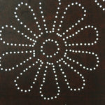 Antique Japanese Katagami Kimono Stencil Katazome Graphic Floral Design C621