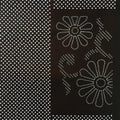 Antique Japanese Katagami Kimono Stencil Katazome Graphic Floral Design C623