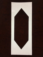 Antique Japanese Katagami Kimono Stencil Katazome Hexagon C754