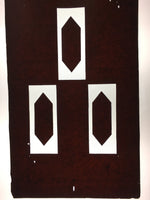 Antique Japanese Katagami Kimono Stencil Katazome Hexagon C754