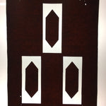 Antique Japanese Katagami Kimono Stencil Katazome Hexagon C754