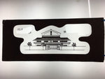 Antique Japanese Katagami Kimono Stencil Katazome House Building C734