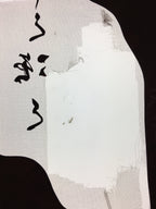 Antique Japanese Katagami Kimono Stencil Katazome Kanji Dragon Water C736
