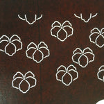 Antique Japanese Katagami Kimono Stencil Katazome Kanji Family Crest Ivy C711