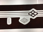 Antique Japanese Katagami Kimono Stencil Katazome Kanji Rhombus Crest C713