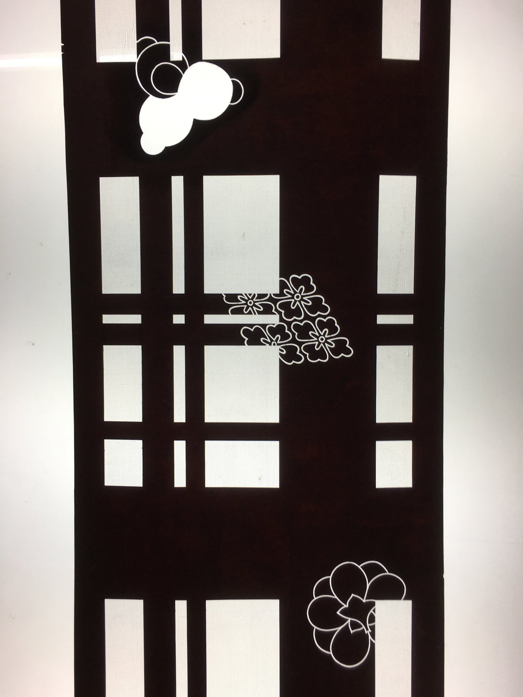 Antique Japanese Katagami Kimono Stencil Katazome Lattice Crest C741