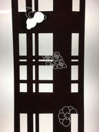 Antique Japanese Katagami Kimono Stencil Katazome Lattice Crest C741