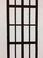 Antique Japanese Katagami Kimono Stencil Katazome Lattice Kanji Name C731